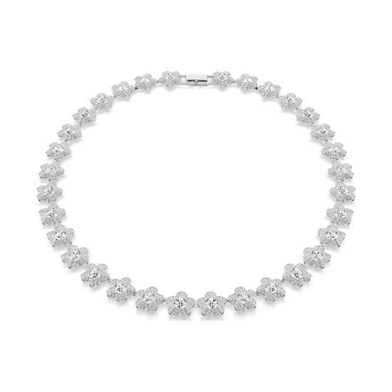 Collana girocollo Ariana Grande x Swarovski con fiori bianchi MISURA UNICA