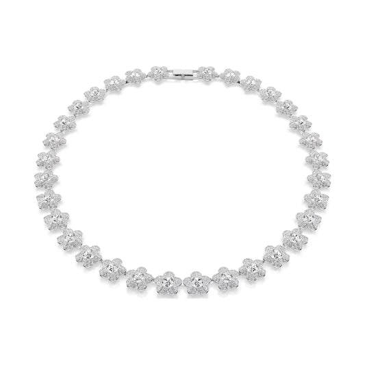 Collana girocollo Ariana Grande x Swarovski con fiori bianchi MISURA UNICA