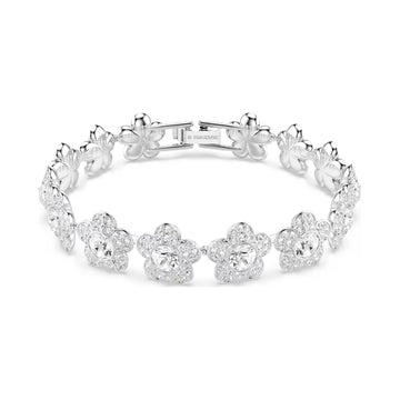 Bracciale rigido Ariana Grande x Swarovski con fiori bianchi 20,9 cm