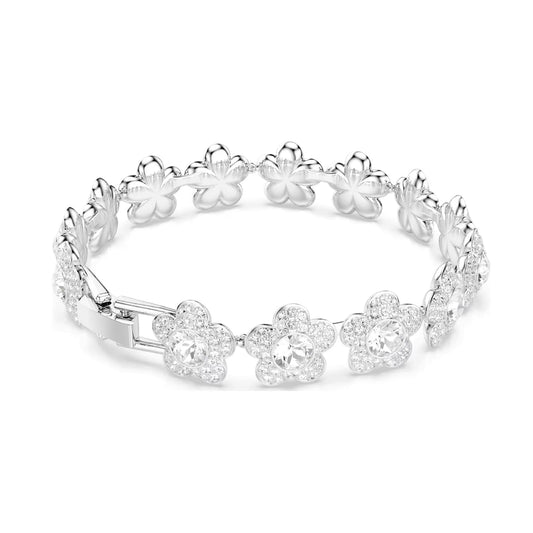 Bracciale rigido Ariana Grande x Swarovski con fiori bianchi 20,9 cm