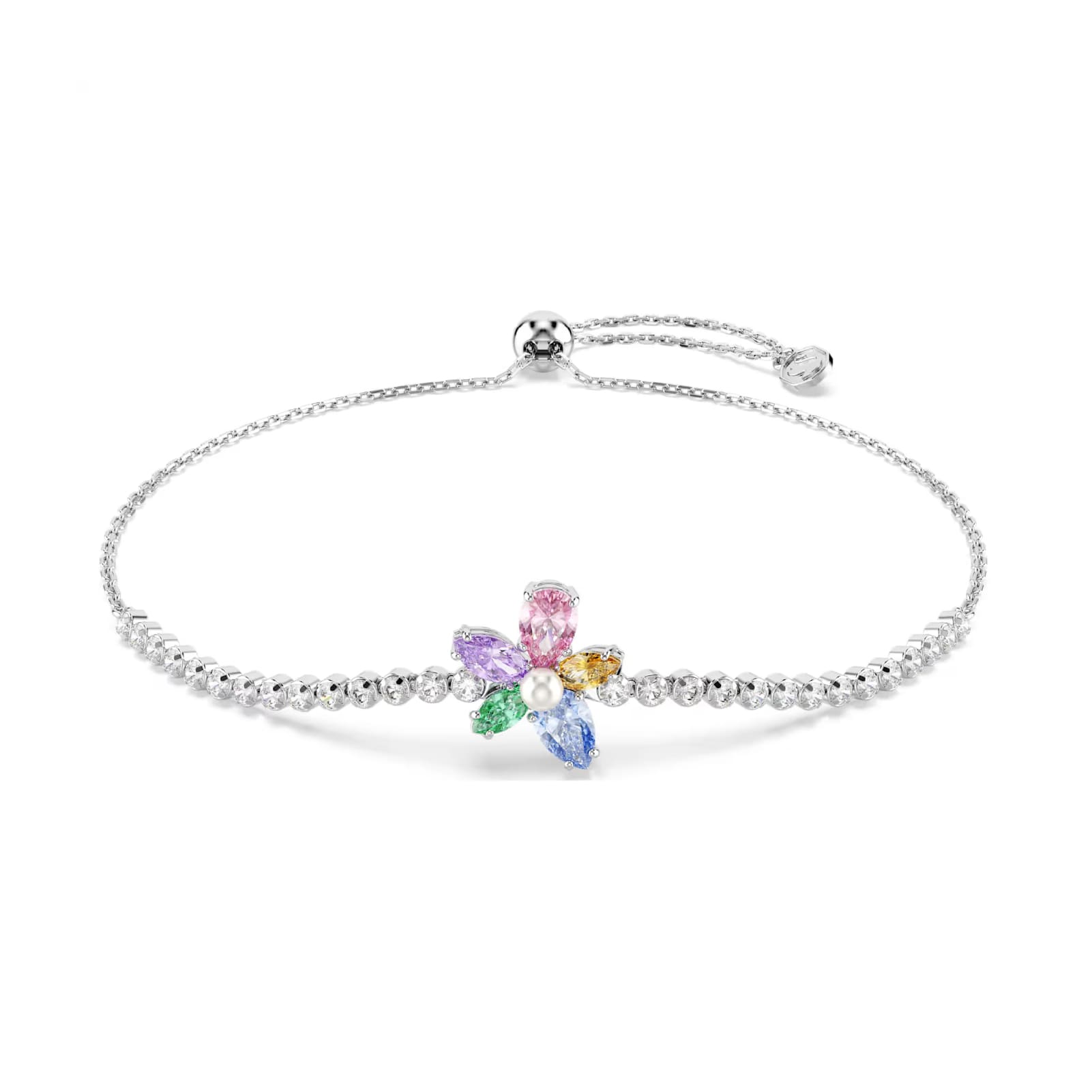 Bracciale catena Ariana Grande x Swarovski fiore multicolor