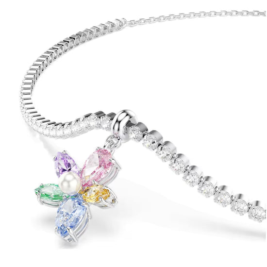 Collana girocollo Ariana Grande x Swarovski fiore multicolor MISURA UNICA