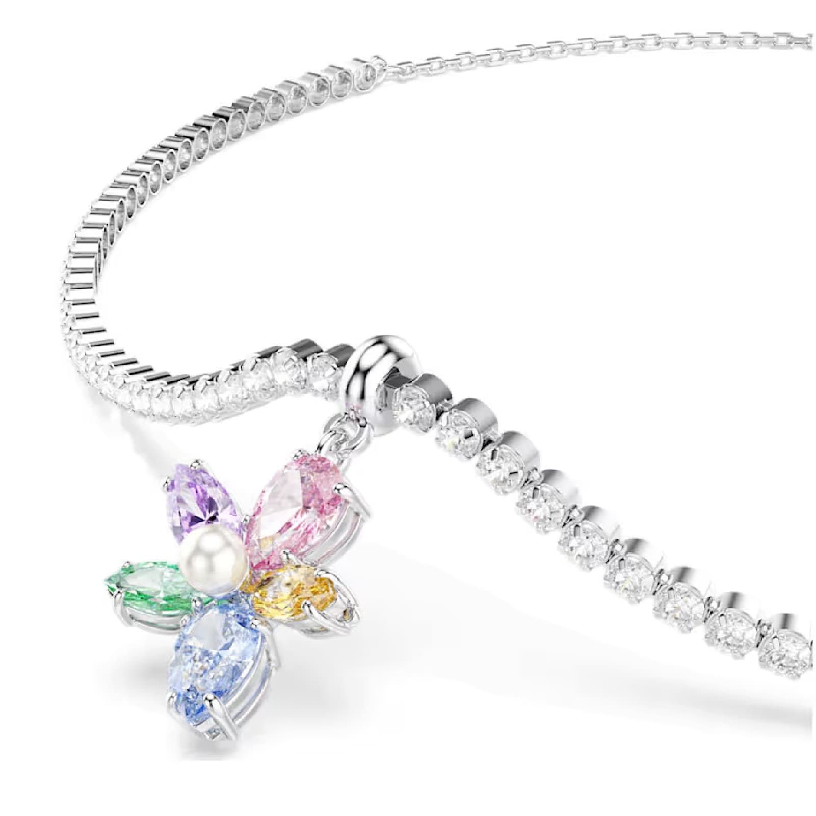Collana girocollo Ariana Grande x Swarovski fiore multicolor MISURA UNICA