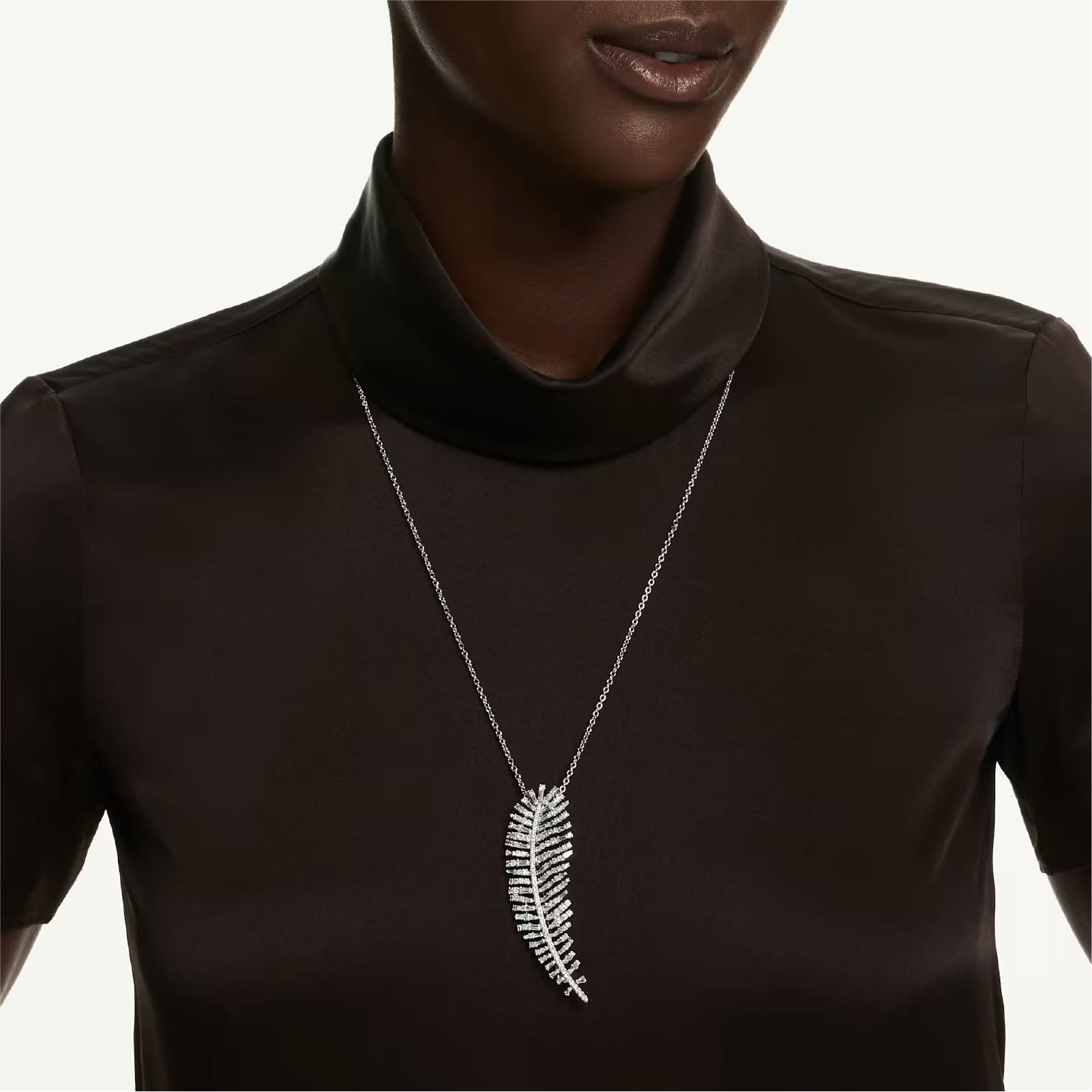 Collana catena Swarovski Vienna lega argento e zirconi MISURA UNICA