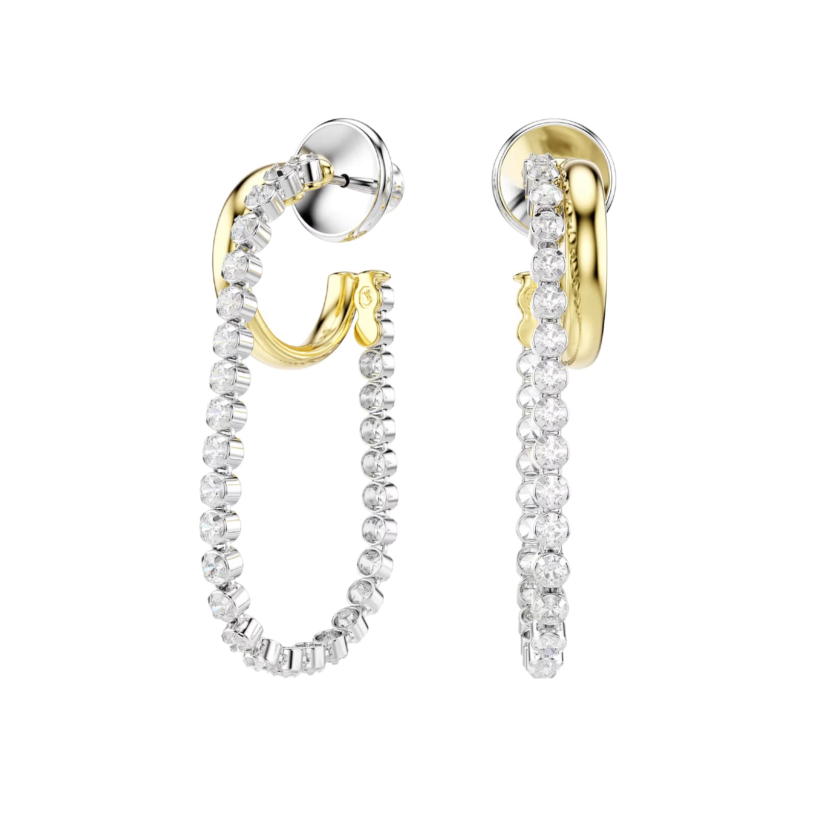 Orecchini pendenti Swarovski Hyperbola zirconi bianchi