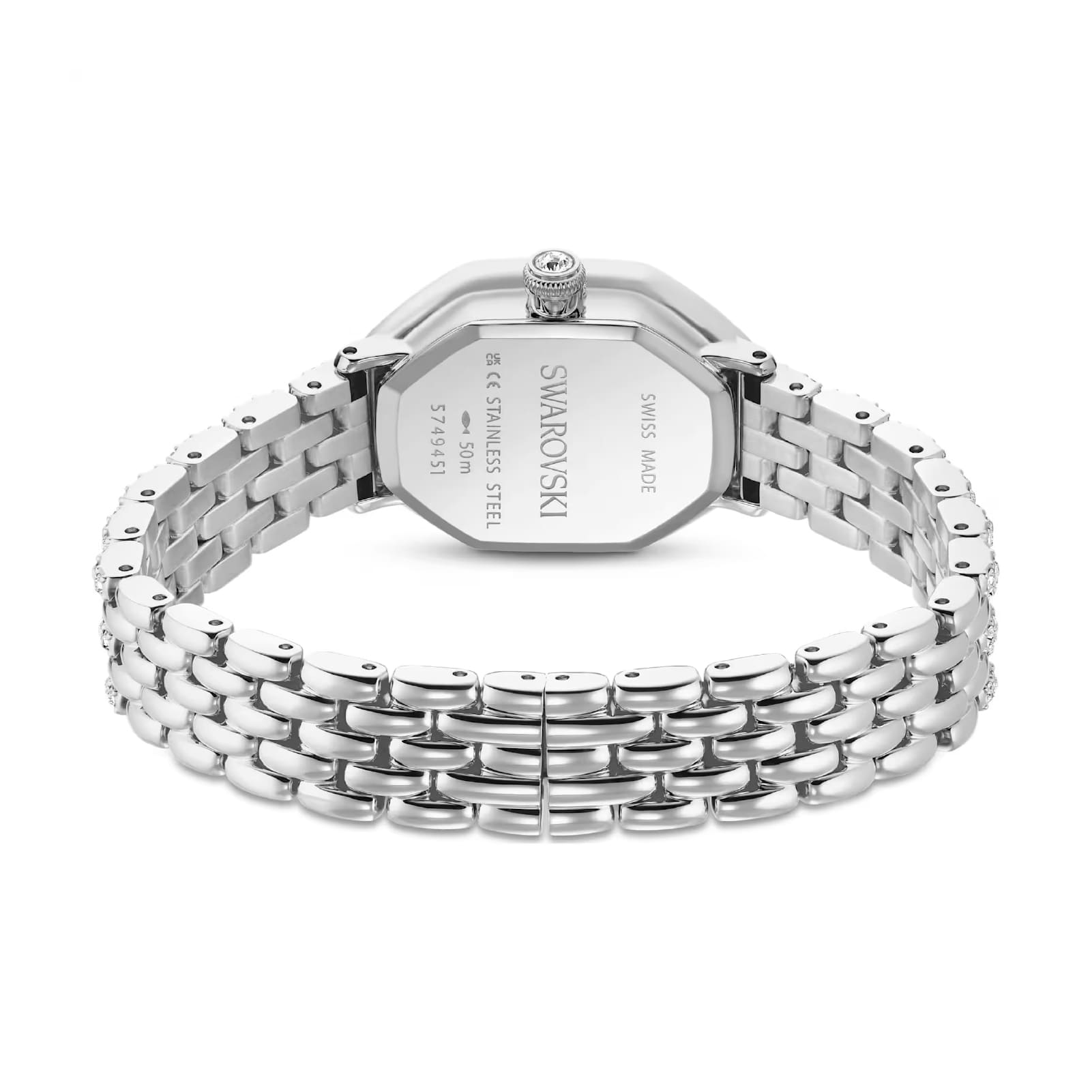 Orologio Swarovski Dextera octagon in acciaio e cristalli MISURA UNICA