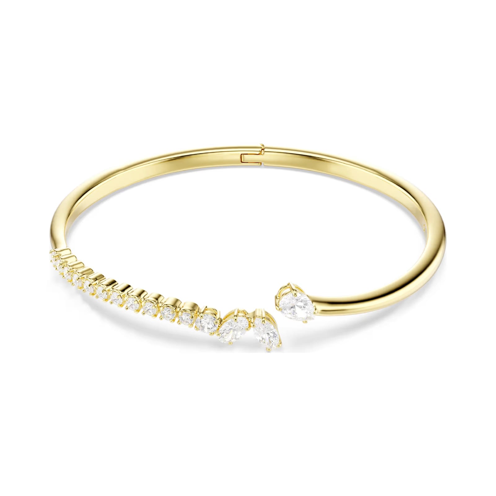 Bracciale rigido Swarovski Mesmera lega dorata e zirconi