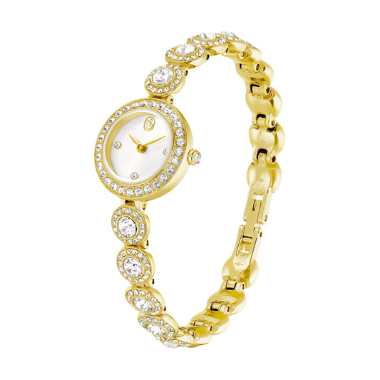 Orologio Swarovski Una Angelic in acciaio dorato e cristalli MISURA UNICA
