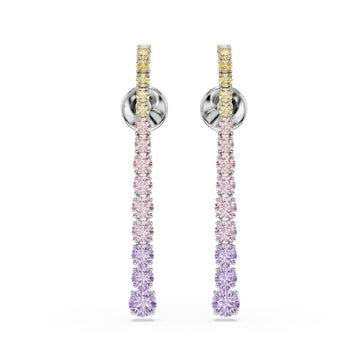 Orecchini pendenti Swarovski Matrix con cristalli multicolore MISURA UNICA