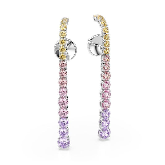 Orecchini pendenti Swarovski Matrix con cristalli multicolore MISURA UNICA