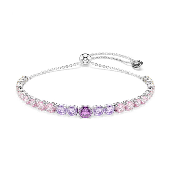 Bracciale Swarovski Matrix con cristalli round multicolore 24 cm