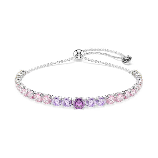 Bracciale Swarovski Matrix con cristalli round multicolore 24 cm