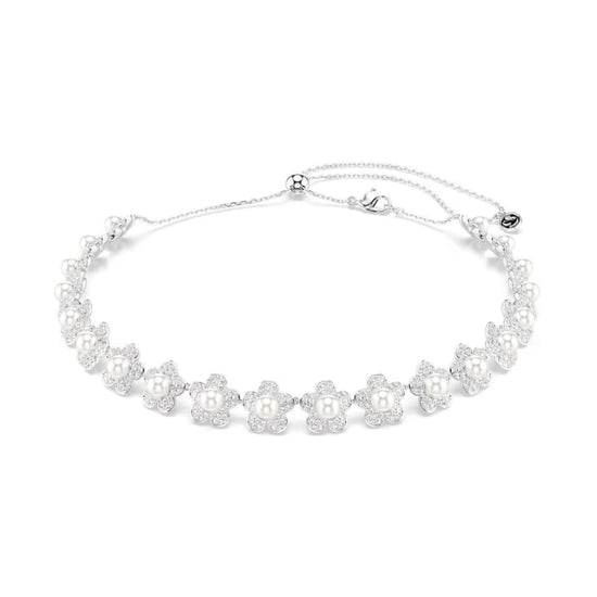 Collana girocollo Ariana Grande x Swarovski con fiori e perle MISURA UNICA