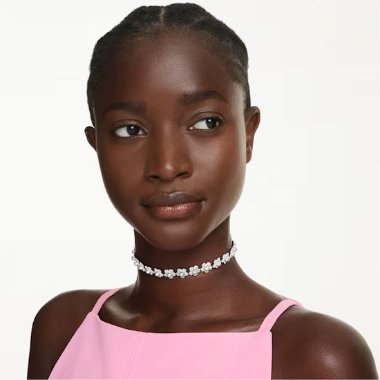 Collana girocollo Ariana Grande x Swarovski con fiori e perle MISURA UNICA