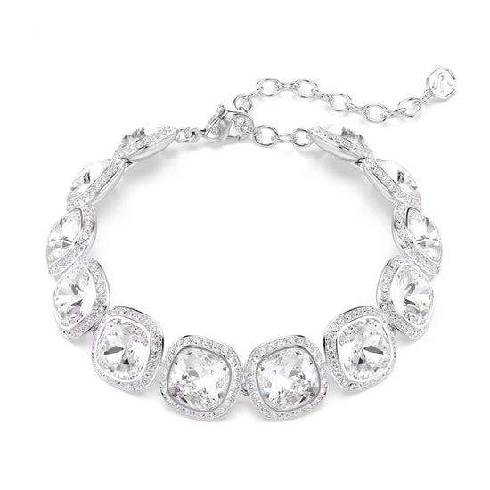 Bracciale Swarovski Una Angelic lega argento e cristalli Regolabile 15,5-20 cm