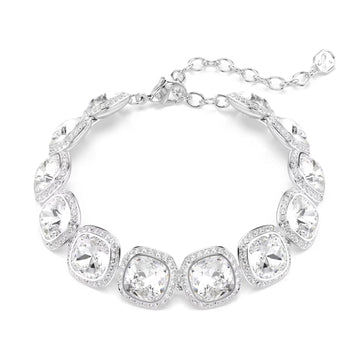Bracciale Swarovski Una Angelic lega argento e cristalli Regolabile 15,5-20 cm