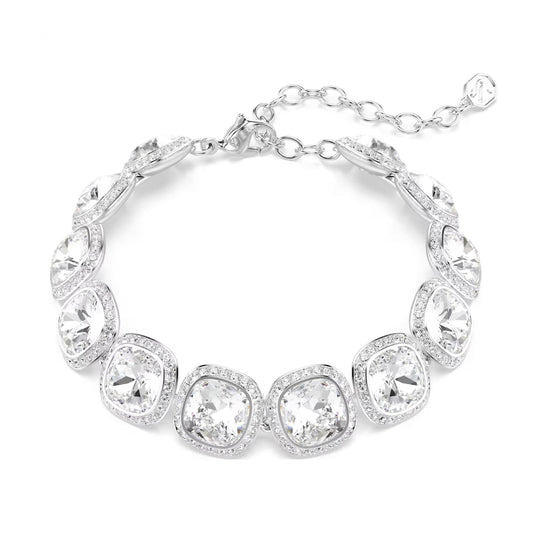 Bracciale Swarovski Una Angelic lega argento e cristalli Regolabile 15,5-20 cm