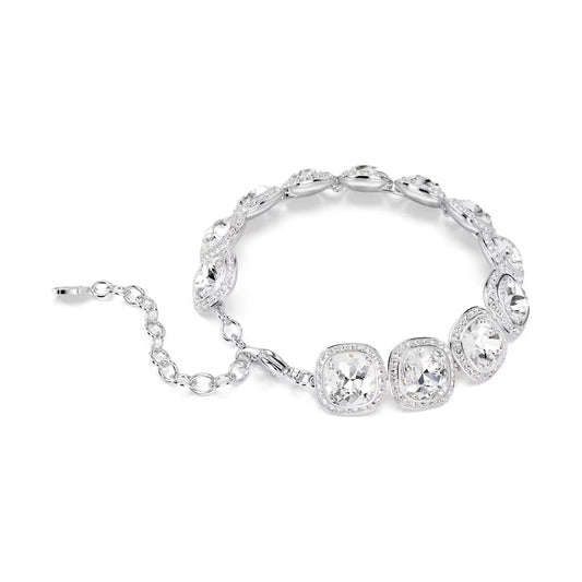 Bracciale Swarovski Una Angelic lega argento e cristalli Regolabile 15,5-20 cm
