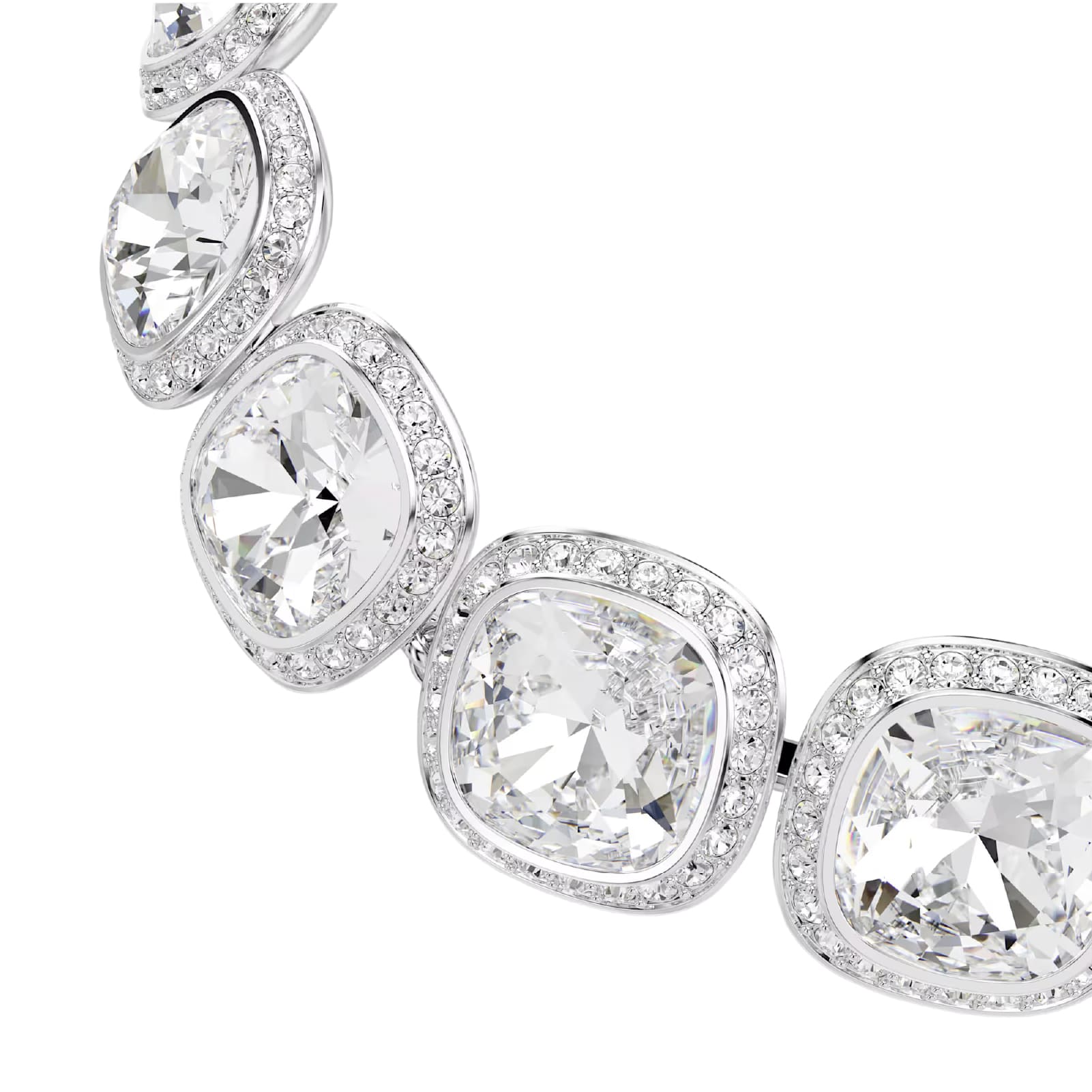 Bracciale Swarovski Una Angelic lega argento e cristalli Regolabile 15,5-20 cm