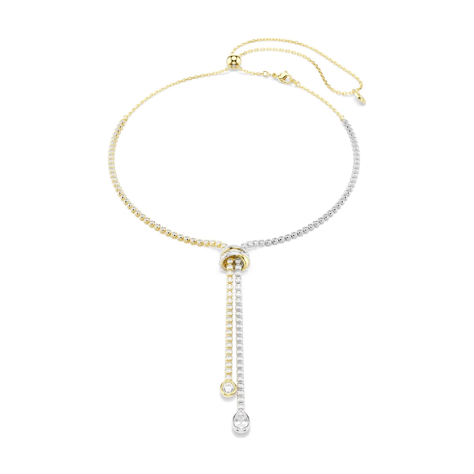 Collana a Y Swarovski Hyperbola con zirconi bianchi