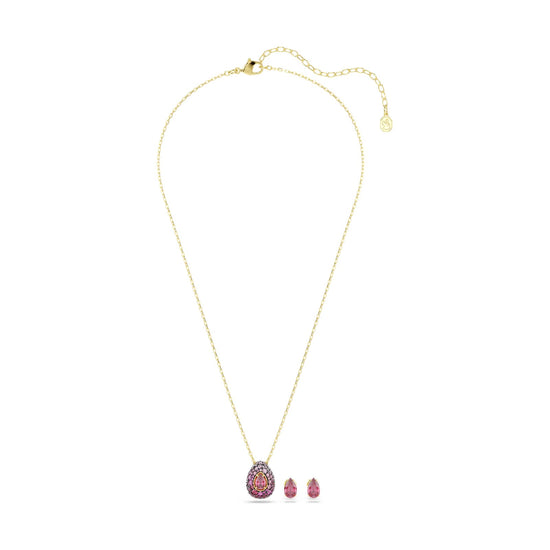 Set collana e orecchini Swarovski Sublima in lega oro rosso MISURA UNICA