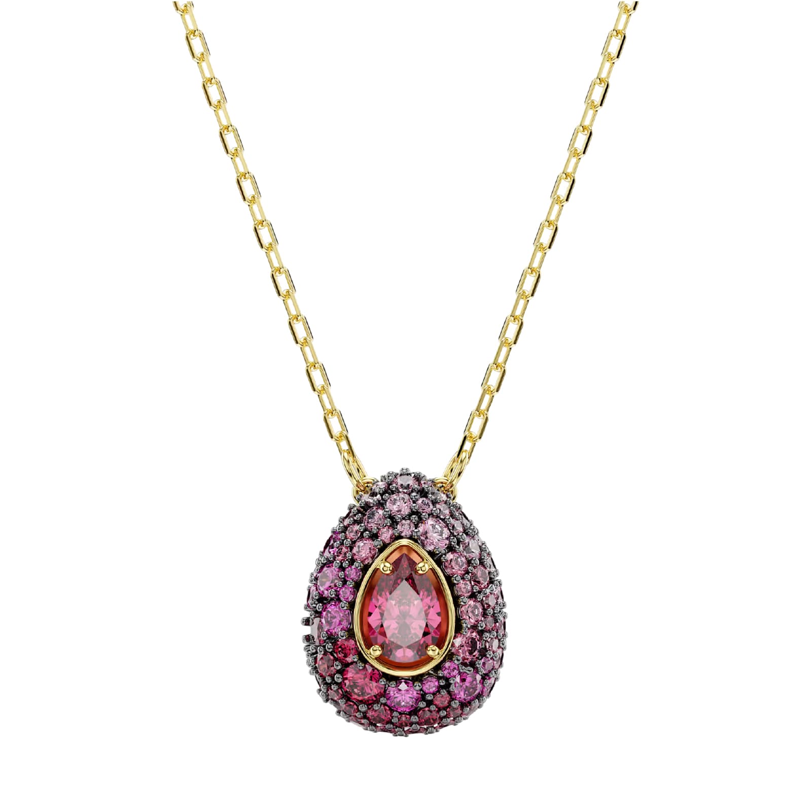 Set collana e orecchini Swarovski Sublima in lega oro rosso MISURA UNICA