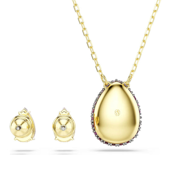 Set collana e orecchini Swarovski Sublima in lega oro rosso MISURA UNICA