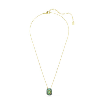 Collana catena Swarovski Sublima lega oro cristalli verde MISURA UNICA