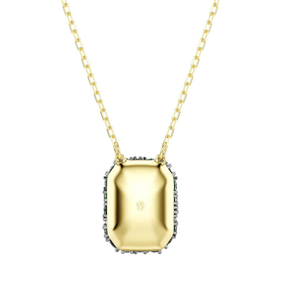 Collana catena Swarovski Sublima lega oro cristalli verde MISURA UNICA