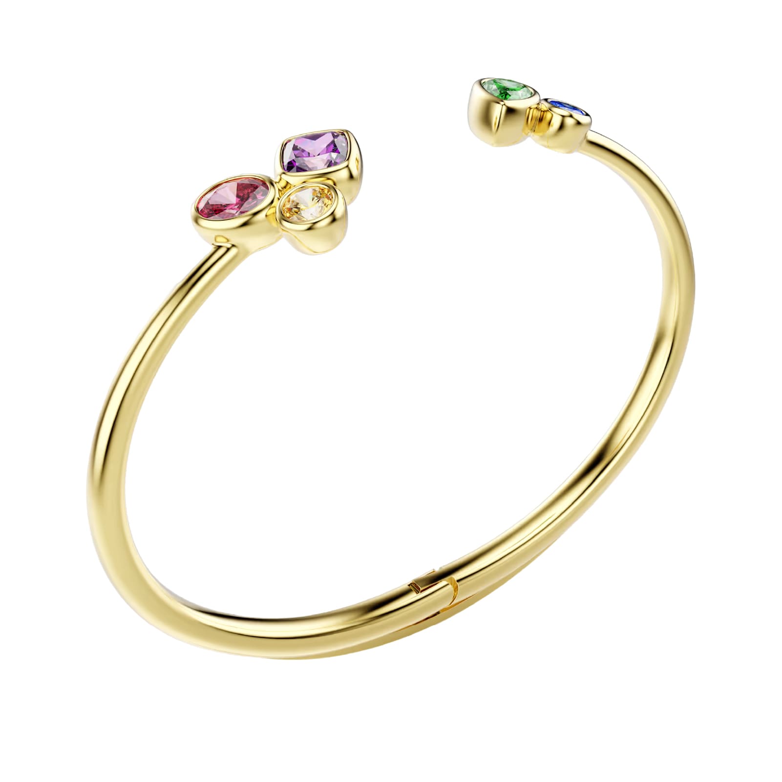 Bracciale rigido Swarovski Imber in lega oro con cristalli 17 cm