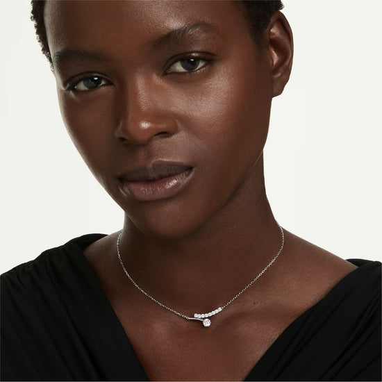 Collana catena Swarovski Matrix lega argento e zirconi MISURA UNICA