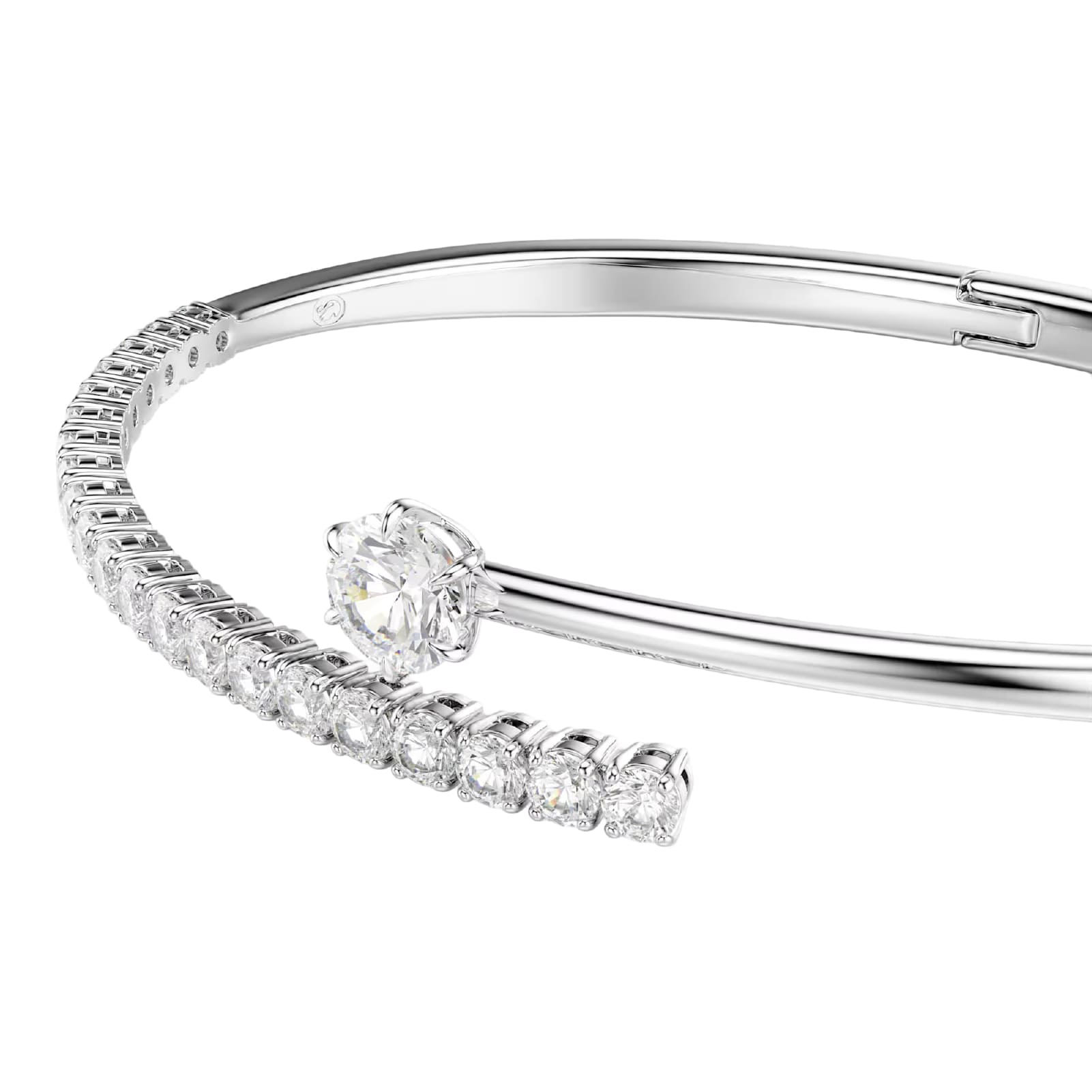 Bracciale rigido Swarovski Matrix lega argento e zirconi 15,7 cm