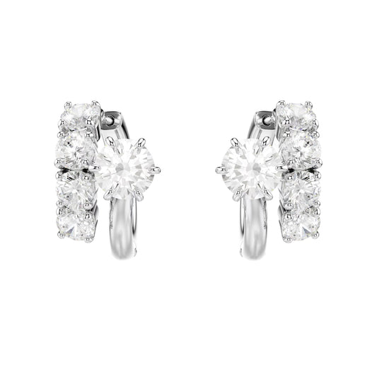 Orecchini cerchio Swarovski Matrix lega argento e zirconi MISURA UNICA