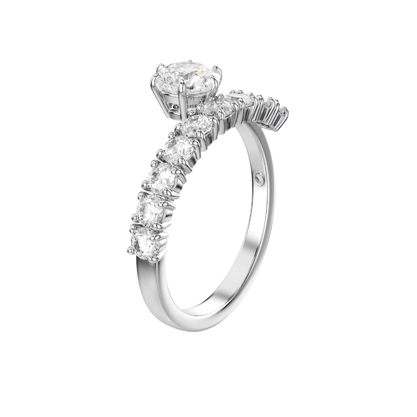 Anello aperto Swarovski Matrix lega argento e zirconi 10