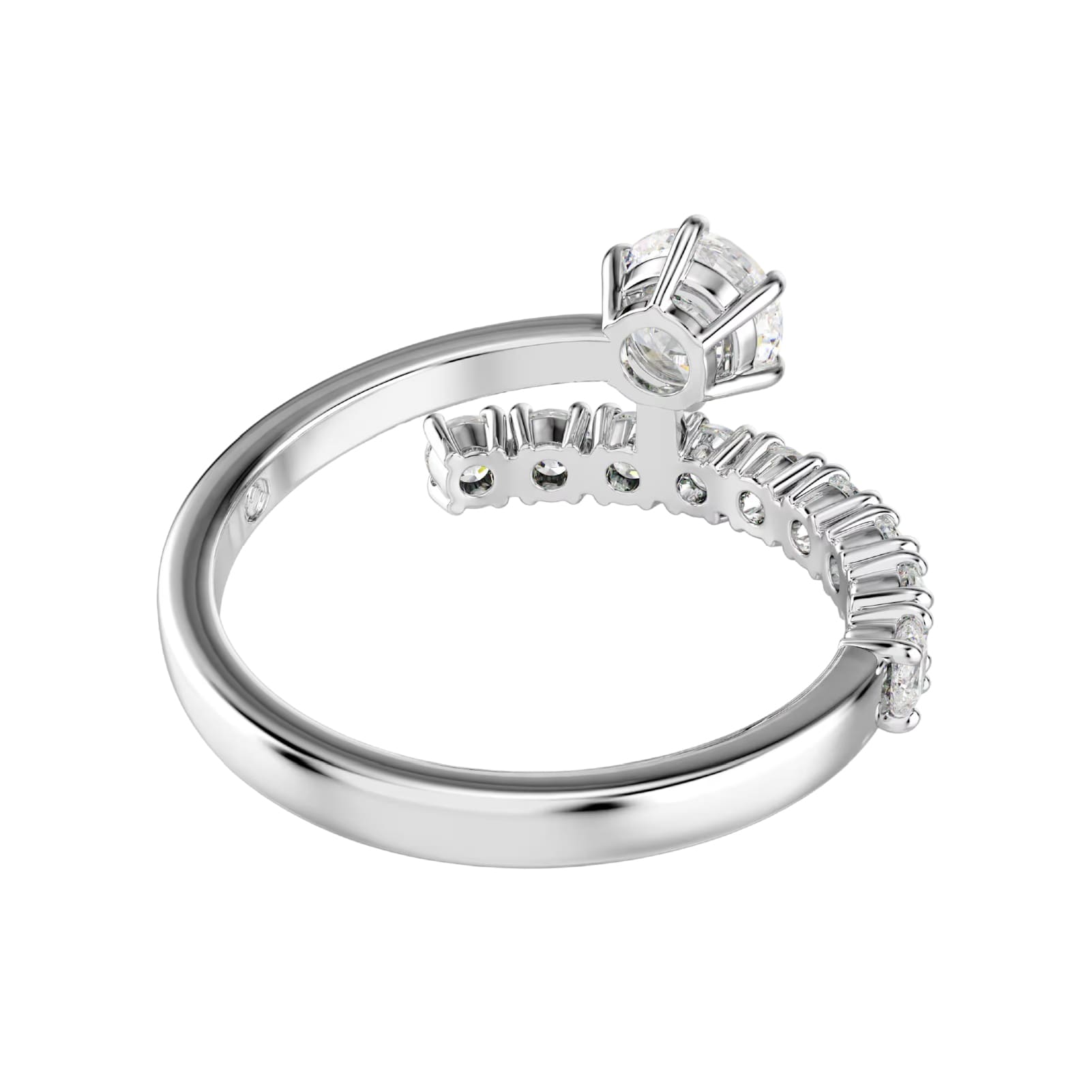 Anello aperto Swarovski Matrix lega argento e zirconi 10