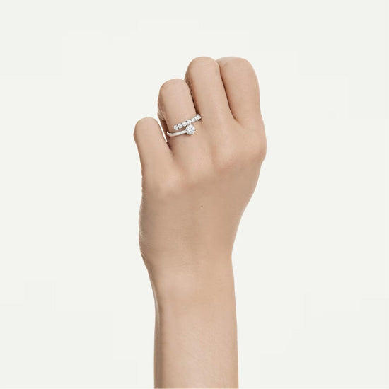 Anello aperto Swarovski Matrix lega argento e zirconi 10
