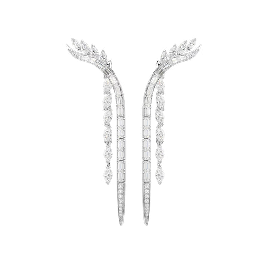 Orecchini pendenti Swarovski Mesmera lega argento e zirconi MISURA UNICA