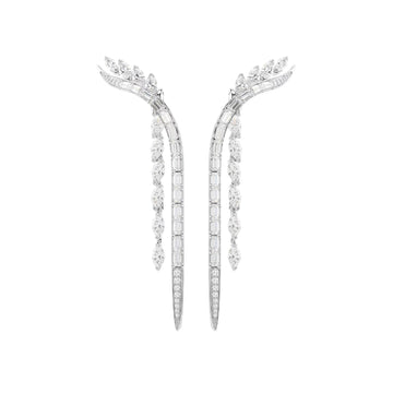 Orecchini pendenti Swarovski Mesmera lega argento e zirconi MISURA UNICA