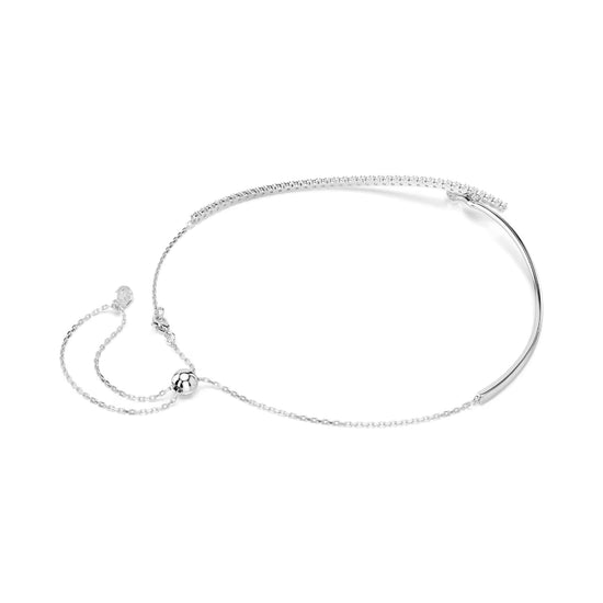 Collana semirigida Swarovski Matrix con zirconi bianchi MISURA UNICA