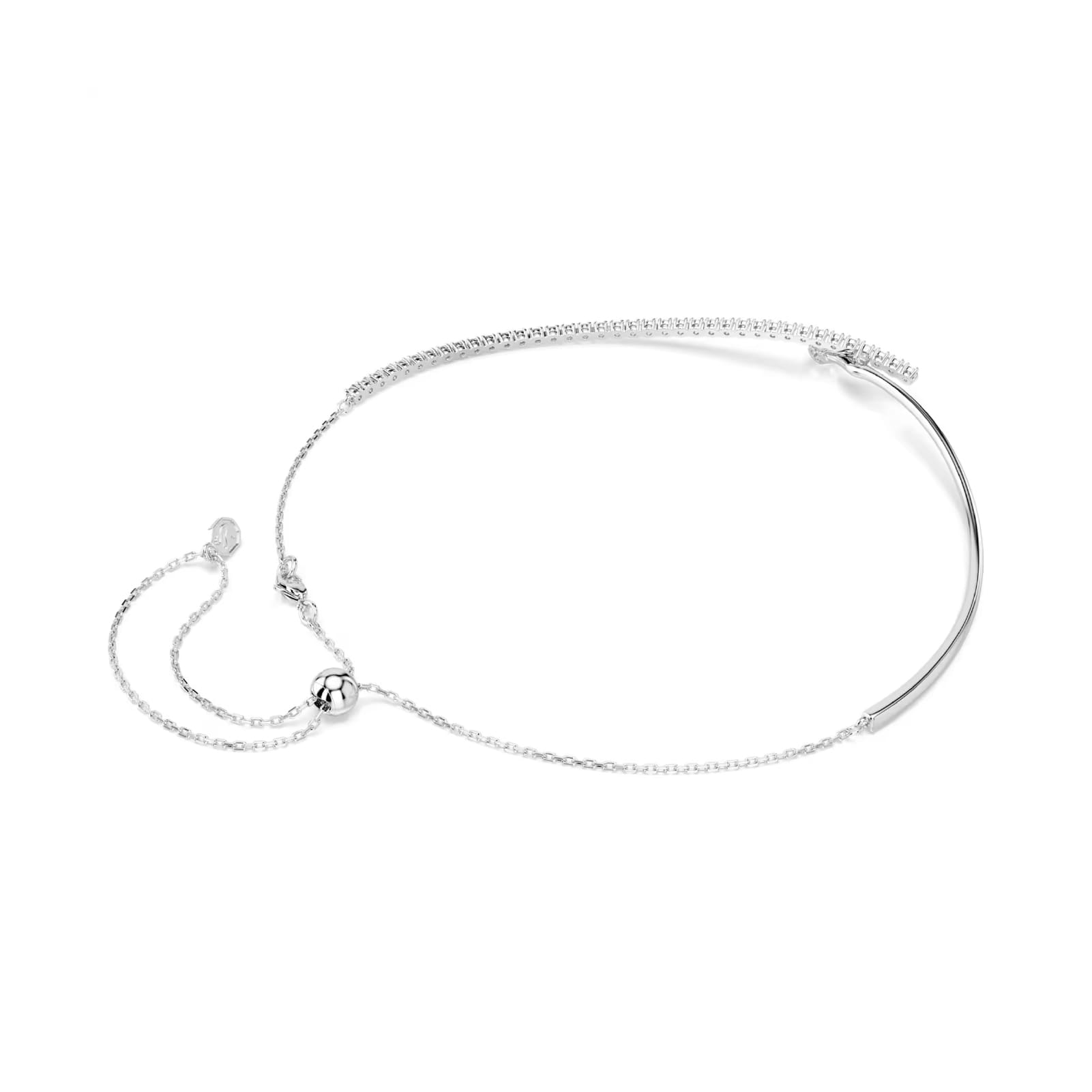Collana semirigida Swarovski Matrix con zirconi bianchi MISURA UNICA