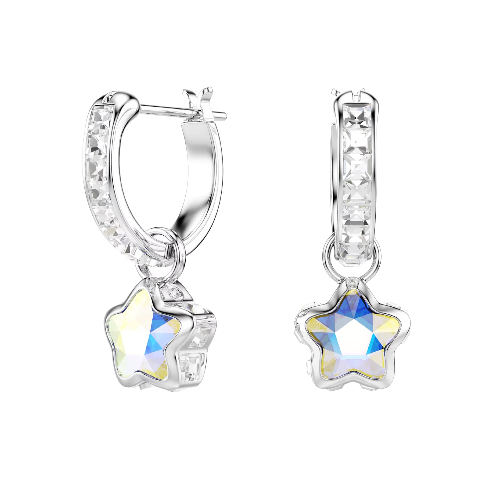 Orecchini Swarovski Chroma lega argento e cristalli stella MISURA UNICA