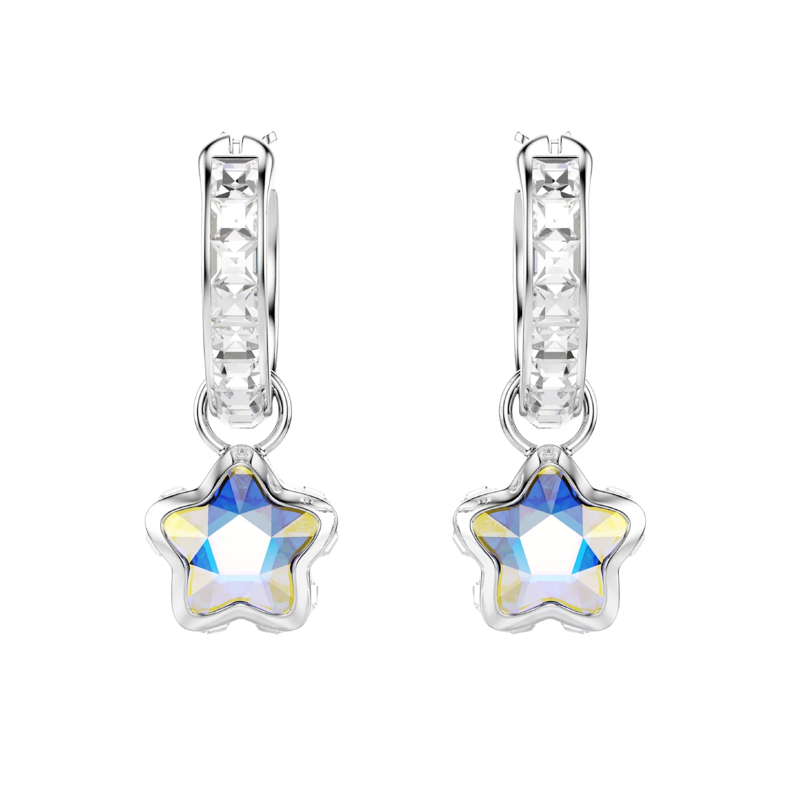 Orecchini Swarovski Chroma lega argento e cristalli stella MISURA UNICA