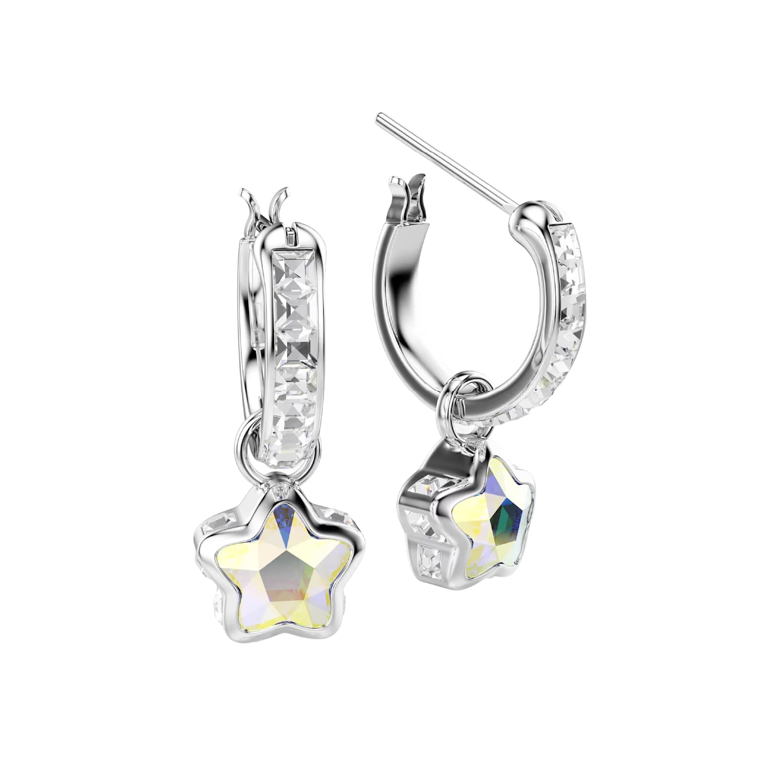 Orecchini Swarovski Chroma lega argento e cristalli stella MISURA UNICA