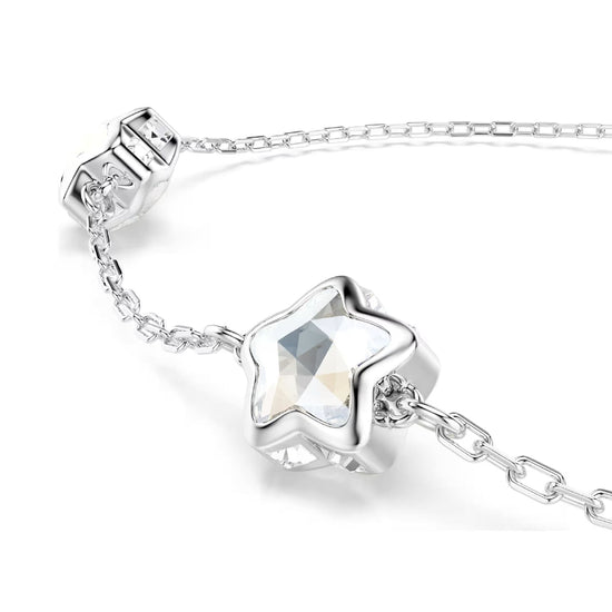 Bracciale Swarovski Chroma lega argento e cristalli stella 24 cm