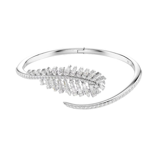 Bracciale rigido Swarovski Vienna piuma di zirconi 15,5 cm