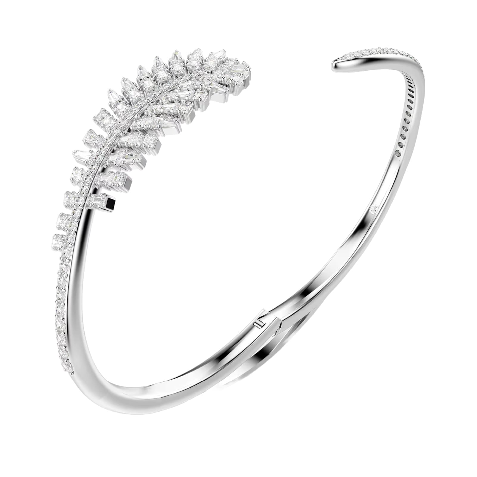 Bracciale rigido Swarovski Vienna piuma di zirconi 15,5 cm
