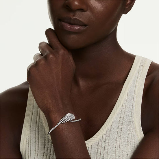 Bracciale rigido Swarovski Vienna piuma di zirconi 15,5 cm