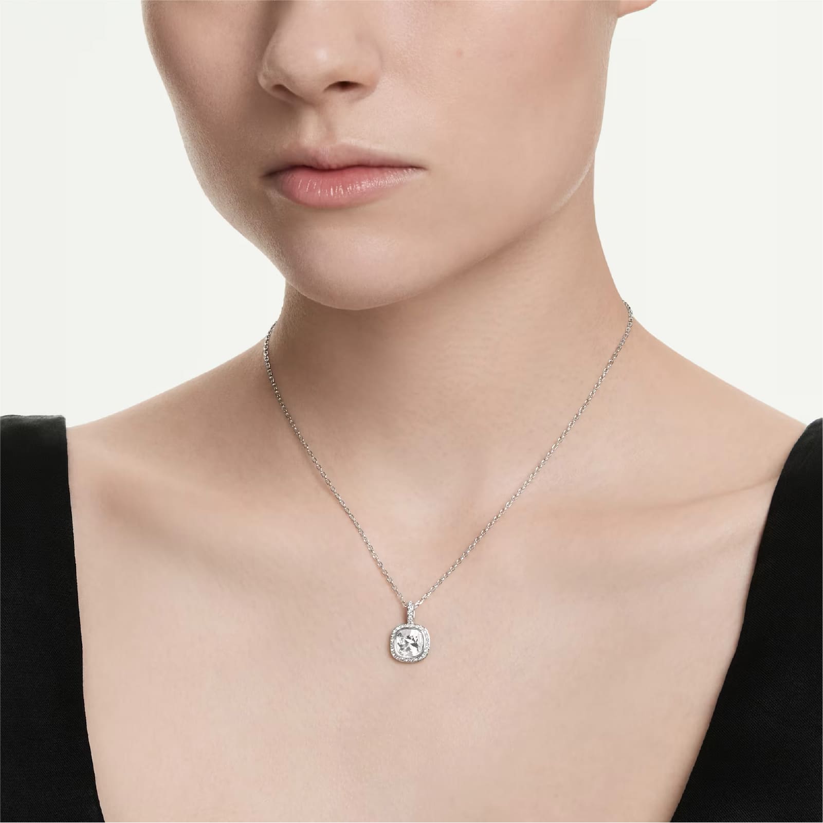 Collana pendente Swarovski Una Angelic lega e cristalli MISURA UNICA