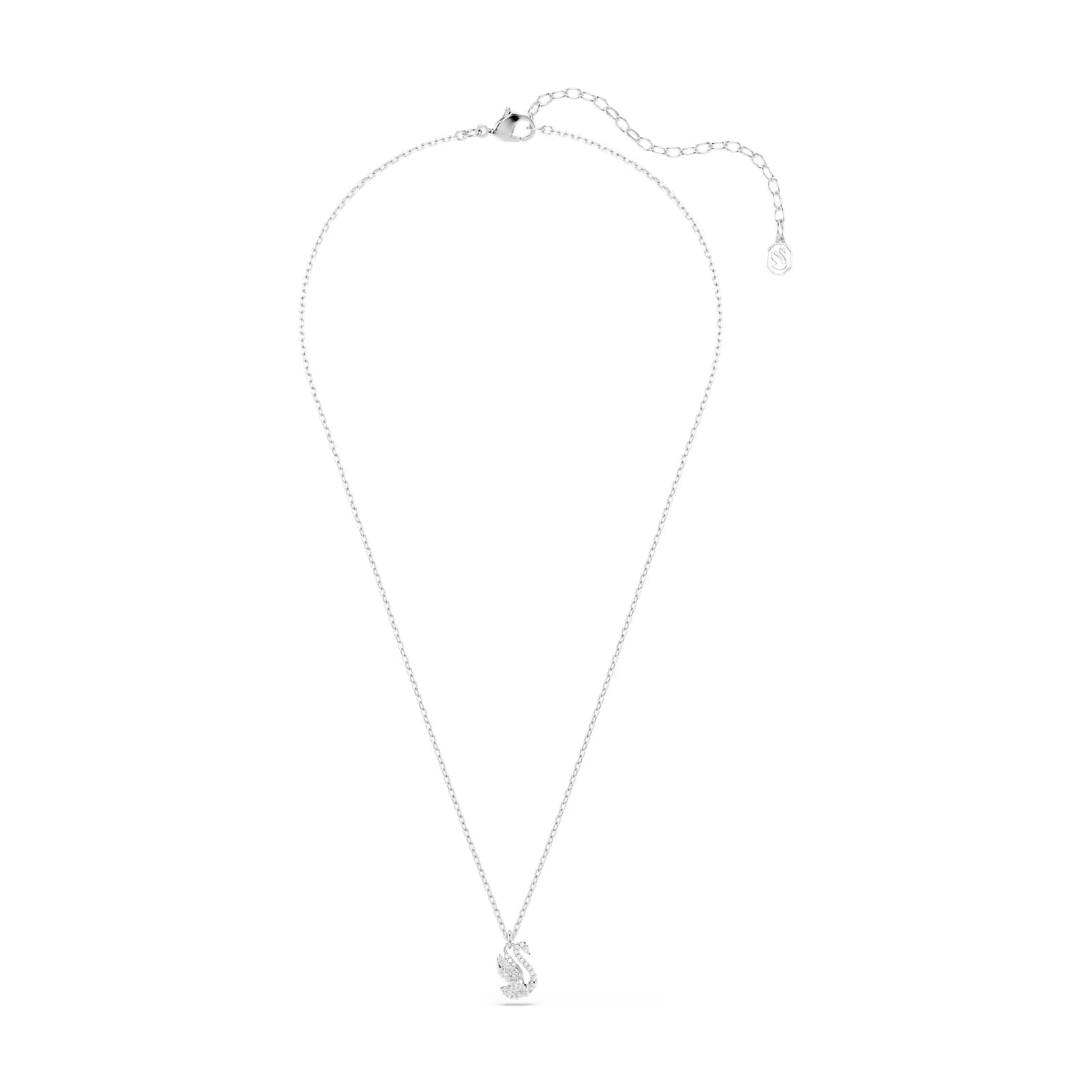 Collana catena Swarovski Swan lega argento e zirconi