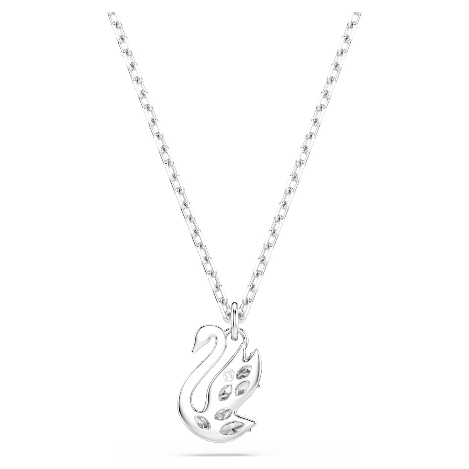 Collana catena Swarovski Swan lega argento e zirconi MISURA UNICA
